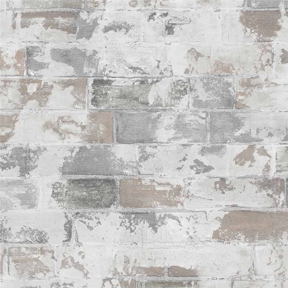 Patton Wallcoverings G67989 Organic Textures Brick Wallpaper